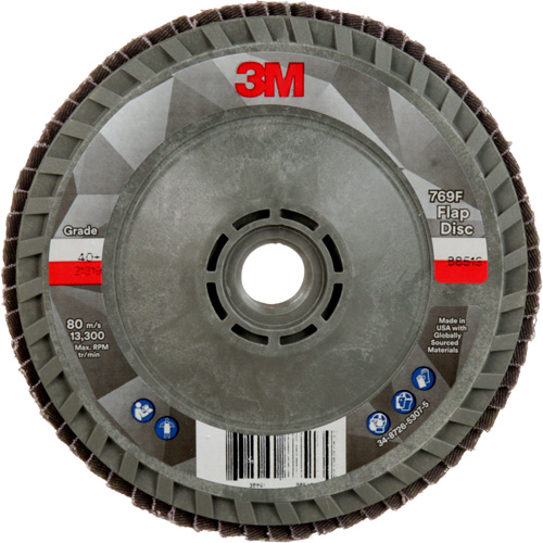Disque &agrave; lamelles &agrave; changement rapide 769F, 4-1/2" x 5/8"-11, Type 29, Grain 40+, C&eacute;ramique PB Rental Co. Ltd.