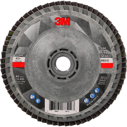 Disque &agrave; lamelles &agrave; changement rapide 769F, 4-1/2" x 5/8"-11, Type 27, Grain 40+, C&eacute;ramique PB Rental Co. Ltd.