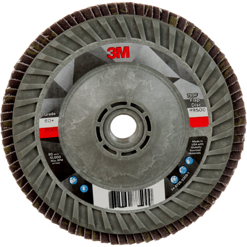 Disque &agrave; lamelles &agrave; changement rapide 769F, 5" x 5/8"-11, Type 29, Grain 60+, C&eacute;ramique PB Rental Co. Ltd.