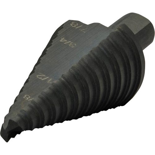 Multi-Hole Step Bit, 3/16"/4.8 mm - 7/8"/#4/22.2 mm  PB Rental Co. Ltd.