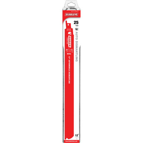 Reciprocating Blade for Auto Dismantling, Bi-Metal, 10-14 TPI, 12" L x 1" W PB Rental Co. Ltd.