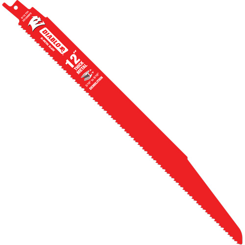 Reciprocating Blade for Thick Metal/Demolition, Bi-Metal, 8-10 TPI, 12" L PB Rental Co. Ltd.