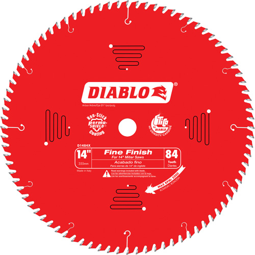 Lame de scie circulaire &agrave; finition fine, 14", 84 dents, Pour Stratifi&eacute;/Bois PB Rental Co. Ltd.