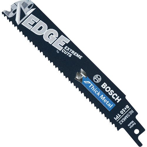 Edge Reciprocating Saw Blades, Bi-Metal, 8/10 TPI, 6" L PB Rental Co. Ltd.