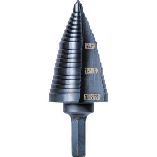 3-Step Drill Bit, 7/8" - 1-3/8" , High Speed Steel PB Rental Co. Ltd.