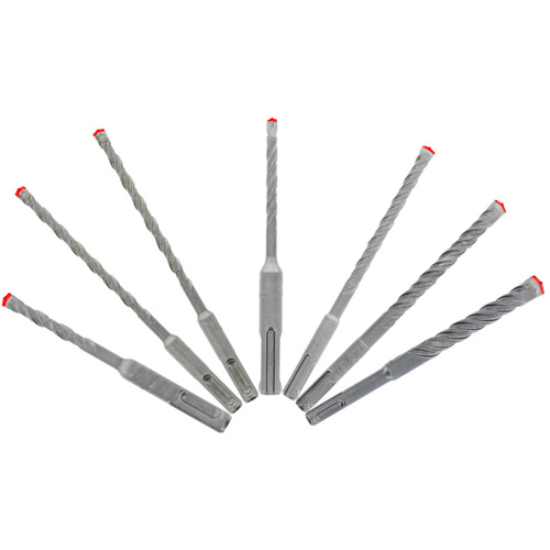 Jeu de forets pour marteau &agrave; t&ecirc;te enti&egrave;rement au carbure &agrave; 4 couteaux SDS-Plus Rebar Demon, 7 morceaux, Carbure PB Rental Co. Ltd.
