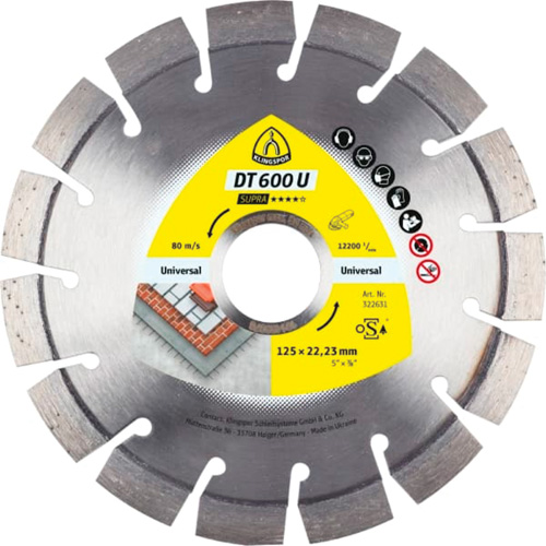 DT 600 U Supra Large Diamond Cutting Blades PB Rental Co. Ltd.