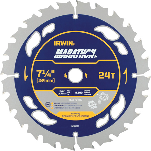 Marathon&reg; Circular Saw Blade, 7-1/4", 24 Teeth PB Rental Co. Ltd.