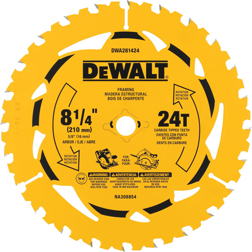 Lame de scie circulaire &agrave; refendre, 8-1/4", 40 dents, Pour Bois PB Rental Co. Ltd.