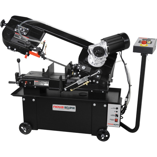 Nova DVR Metal Cutting Bandsaw, Horizontal, 7" rond et 7" x 12" rectangulaire Cutting Capacity PB Rental Co. Ltd.
