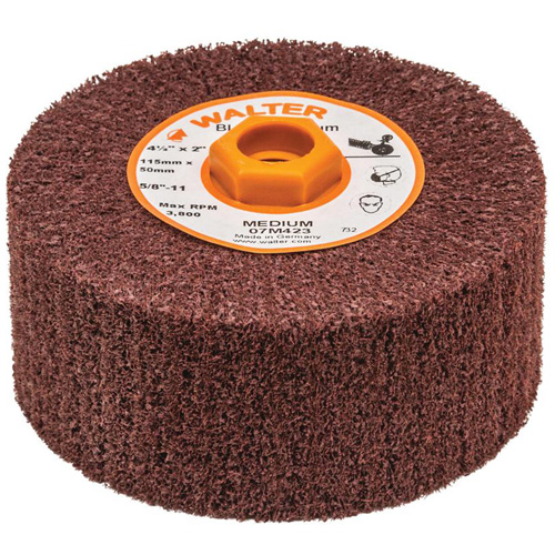 Blendex Surface Conditioning Drum, 4-1/2" Dia. x 2" W, 5/8"-11 Arbor, Medium Grit PB Rental Co. Ltd.