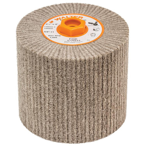 Blendex Surface Conditioning Drum, 4-1/2" Dia. x 4" W, 5/8"-11 Arbor, Fine Grit PB Rental Co. Ltd.