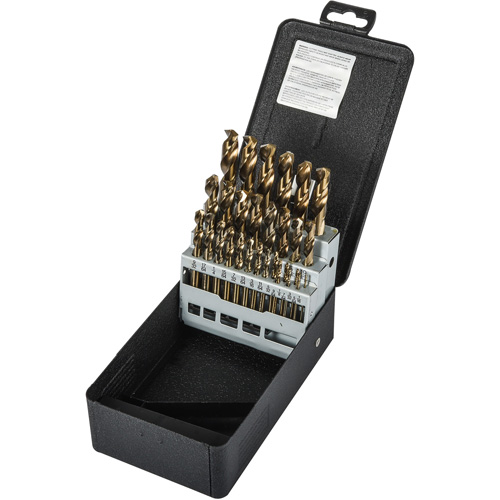 Jeu de forets robustes pour machine-outil, 29 morceaux, Acier rapide au cobalt PB Rental Co. Ltd.
