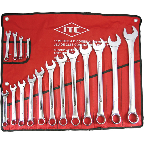 ICW-16 Jeu de cl&eacute;s avec plaquettes sur&eacute;lev&eacute;es de qualit&eacute; professionnelle, Combinaison, 16 morceaux, Imp&eacute;rial PB Rental Co. Ltd.