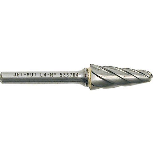 L4-NF 1/4" Taper Shape Bur for Aluminum/Non-ferrous Materials, 1/2" Dia. PB Rental Co. Ltd.