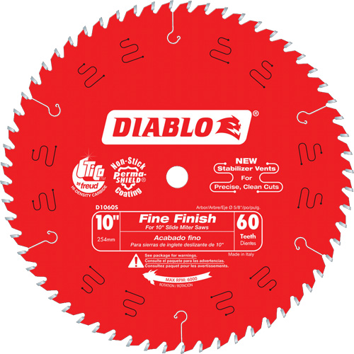 Contractor Saw Blades - Fine Finishing Saw Blades, 10", 60 Teeth, Wood Use PB Rental Co. Ltd.