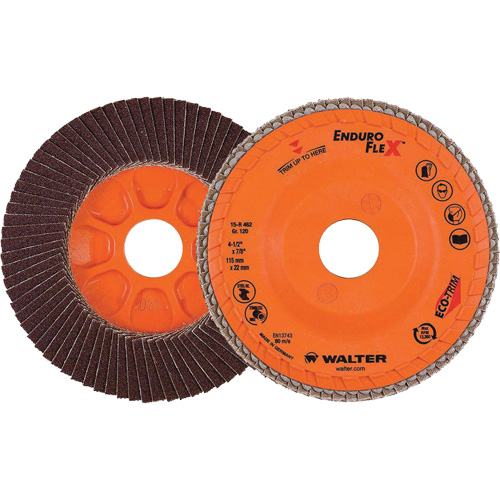 Enduro-Flex Flap Disc, 4-1/2" x 7/8", Type 27, 120 Grit, Zirconia Alumina PB Rental Co. Ltd.