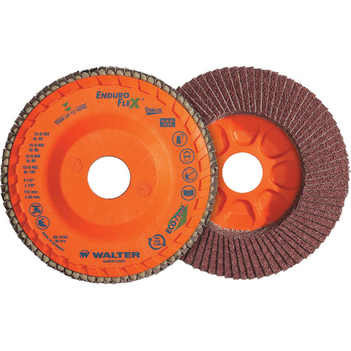 Enduro-Flex Stainless Flap Disc, 5" x 5", Type 27, 60 Grit, Zirconia Alumina PB Rental Co. Ltd.