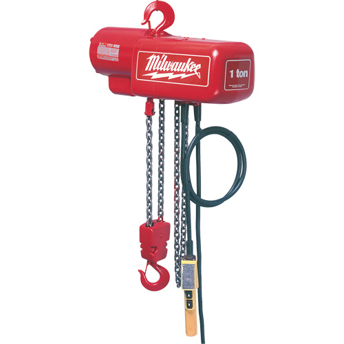 Electric Chain Hoist, 10' Lift, 2000 lbs. (1 tons) Capacity, 16 FPM PB Rental Co. Ltd.