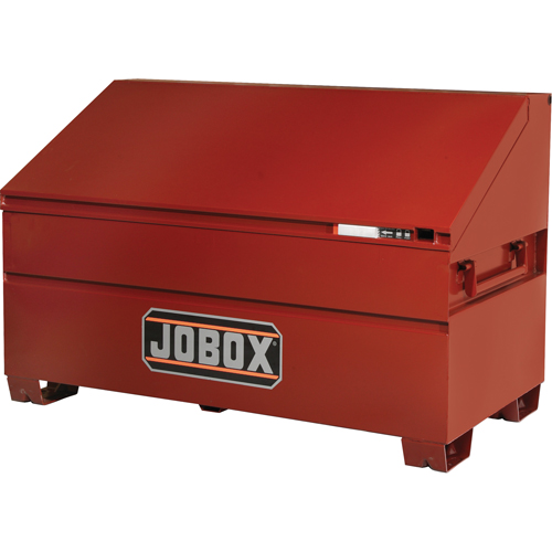 Coffre &agrave; couvercle en pente, 60" x 30" x 39-1/2", Acier, Rouge PB Rental Co. Ltd.