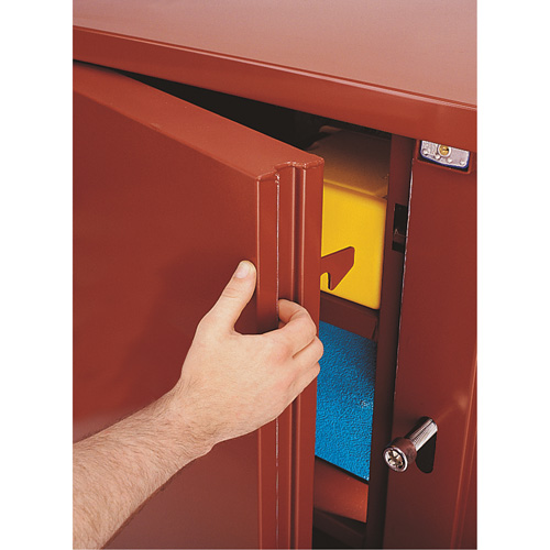 Armoire &agrave; tablettes Jobsite, Acier, 47,5 pi³, Rouge PB Rental Co. Ltd.