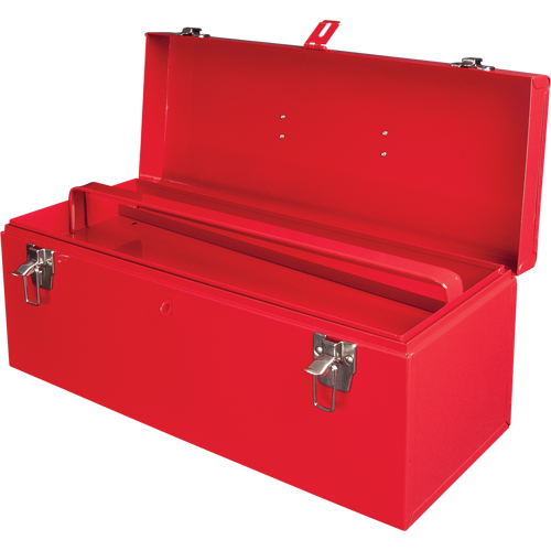 Coffre &agrave; outils portatif ATB100 avec plateau en m&eacute;tal pour outils, 8-3/4" P x 21" la x 9" h, Rouge PB Rental Co. Ltd.