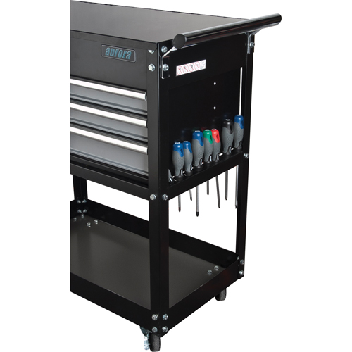 Chariot utilitaire, 4 tiroirs, 18" lo x 33" la x 39" h, Noir PB Rental Co. Ltd.