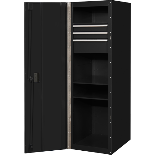 Armoire lat&eacute;rale s&eacute;rie RX, 3 tiroirs, 19" la x 25" p x 61" h, Noir PB Rental Co. Ltd.