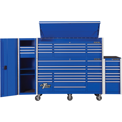 Armoire lat&eacute;rale s&eacute;rie RX, 3 tiroirs, 19" la x 25" p x 61" h, Bleu PB Rental Co. Ltd.