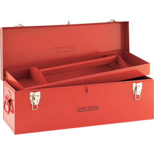 Tool Box, 10-3/4" D x 25-1/2" W x 10" H, Red PB Rental Co. Ltd.