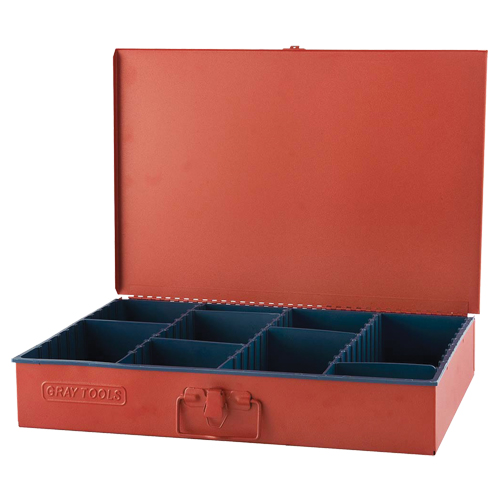 Compartment Box With 12 Adjustable Compartments, 12" D x 18" W x 3" H, Red PB Rental Co. Ltd.