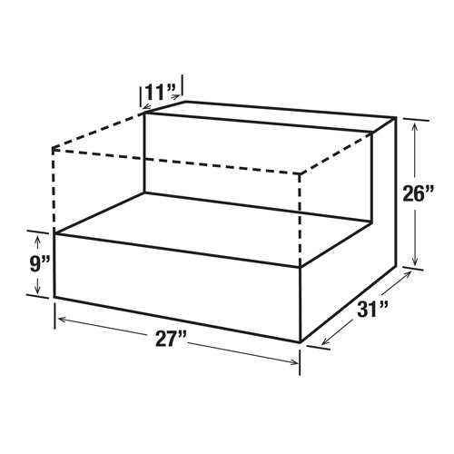 R&eacute;servoir de transfert pour carburant en acier, Acier, Capacit&eacute; 48 gal., Blanc PB Rental Co. Ltd.