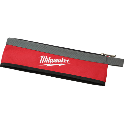 Multi-Size Zipper Pouches - Set of 3, Canvas, 3 Pockets, Black/Red PB Rental Co. Ltd.