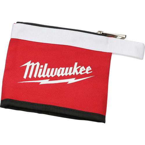 Multi-Size Zipper Pouches - Set of 3, Canvas, 3 Pockets, Black/Red PB Rental Co. Ltd.