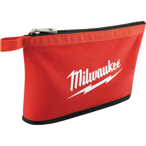 Coloured Zippered Pouches - Set of 3, Canvas, 3 Pockets, Black/Red PB Rental Co. Ltd.