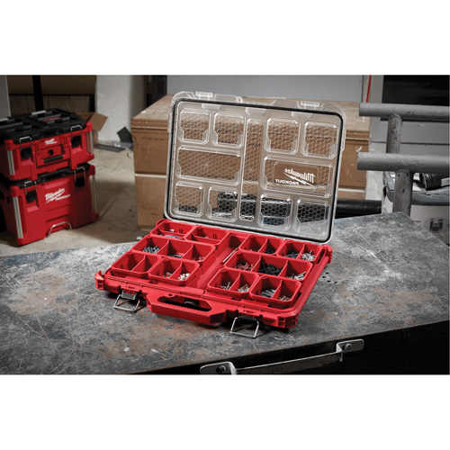 Organisateur profil&eacute; Packout, 19-3/4" x 16-2/5" x 2-1/2", Noir/Rouge PB Rental Co. Ltd.