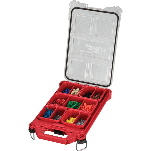 Packout Compact Low-Profile Organizer, 16-2/5" x 9-3/4" x 2-1/2", Black/Red PB Rental Co. Ltd.
