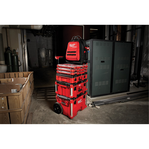 Sac &agrave; dos Packout, 15-3/4" lo x 11-4/5" la, Noir/Rouge, Balistique PB Rental Co. Ltd.