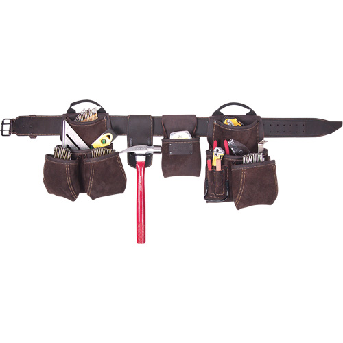 Deluxe Contractor's Tool Belt, Leather, Tan PB Rental Co. Ltd.