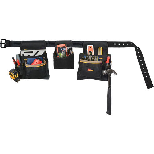 Deluxe Tool Belt Combo, Polyester, Black PB Rental Co. Ltd.