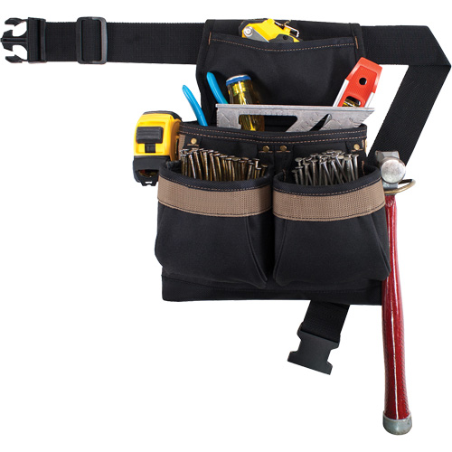 Small Deluxe Tool Belt, Polyester, Black PB Rental Co. Ltd.