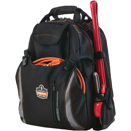 Sac &agrave; dos pour outils 5843 Arsenal, 13-1/2" lo x 8-1/2" la, Noir, Polyester PB Rental Co. Ltd.