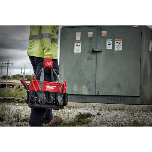 Utility Oval Bag, Ballistic Nylon, 24 Pockets, Black/Red PB Rental Co. Ltd.