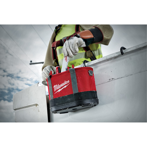 Aerial Utility Oval Bag, Ballistic Nylon, 14 Pockets, Black/Red PB Rental Co. Ltd.