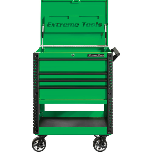 Chariot &agrave; outil s&eacute;rie EX de luxe, 4 tiroirs, 22-7/8" lo x 33" la x 44-1/4" h, Vert PB Rental Co. Ltd.