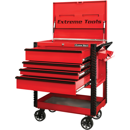 Chariot &agrave; outil s&eacute;rie EX de luxe, 4 tiroirs, 22-7/8" lo x 33" la x 44-1/4" h, Rouge PB Rental Co. Ltd.