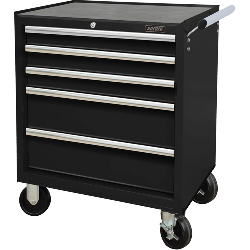 Industrial Tool Cart, 5 Drawers, 27" W x 18-3/4" D x 31-1/2" H, Black PB Rental Co. Ltd.