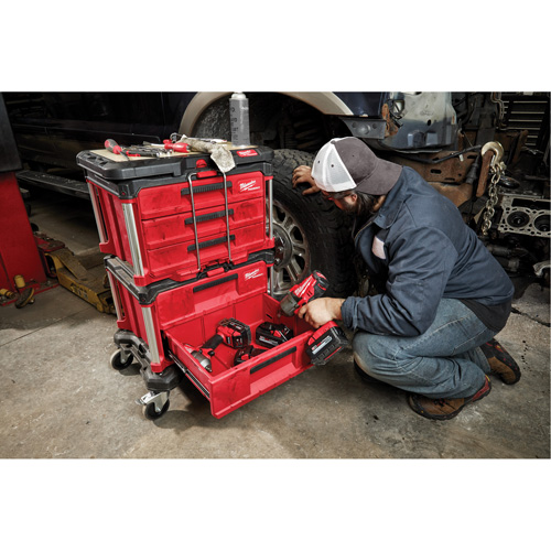 Packout 2-Drawer Tool Box, 16-1/3" x 14-1/3" x 22-1/5", Red PB Rental Co. Ltd.