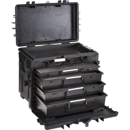 Mobile Tool Chest With Drawers, 7 Drawers, 22-4/5" W x 15" D x 18" H, Black PB Rental Co. Ltd.