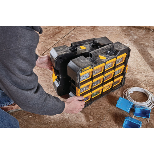 Organisateur Flip-Bin, 3-7/8" la x 17-3/4" p x 13-7/8" h, Noir/Jaune PB Rental Co. Ltd.